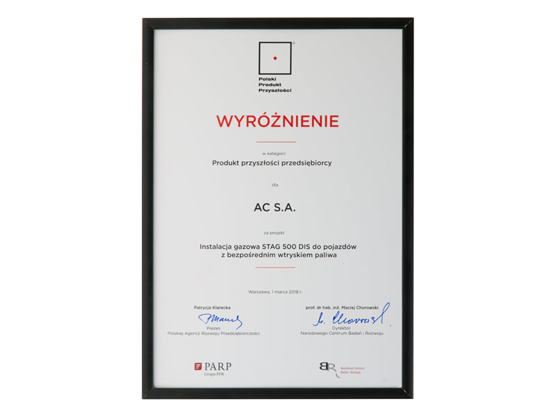 Produkt spółki AC z prestiżowym wyróżnieniem